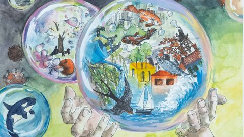 Bild von Jiyoo aus Schwalbach: Szenen einer gesunden und gestörten Umwelt in Seifenblasen