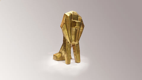 Bild der Trophäe des Hessischen Film- und Kinopreises